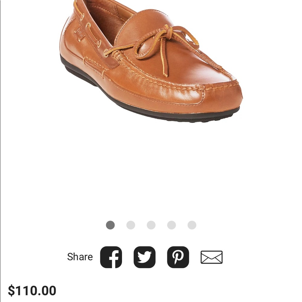 Polo Ralph Lauren Drivers/Loafers Roberts mens sz 7D women sz 9 - Picture 7 of 7